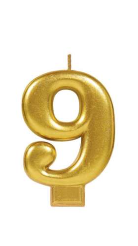 Metallic Gold Candle - No 9